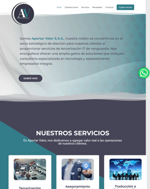 sitio web aportar valor